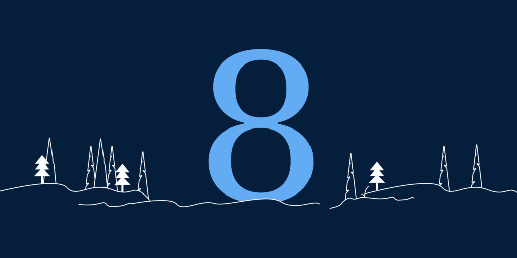 illustration of the number "8"