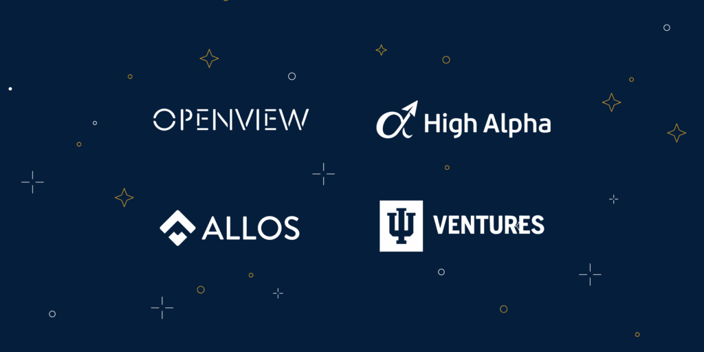 the logos for openview, high alpha, allos, and ventures