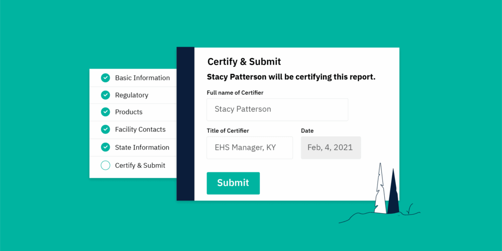 Certify and Submit from TIER II Submission dashboard