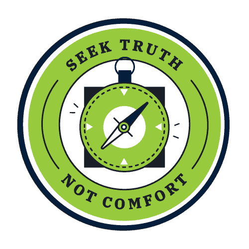illustration of seek truth icon