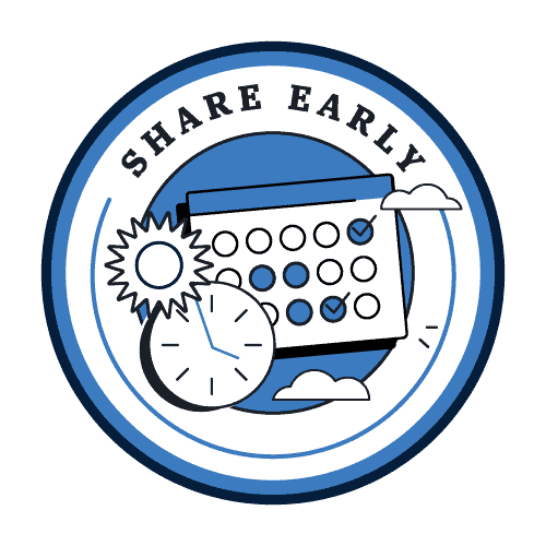 illustration of share early icon
